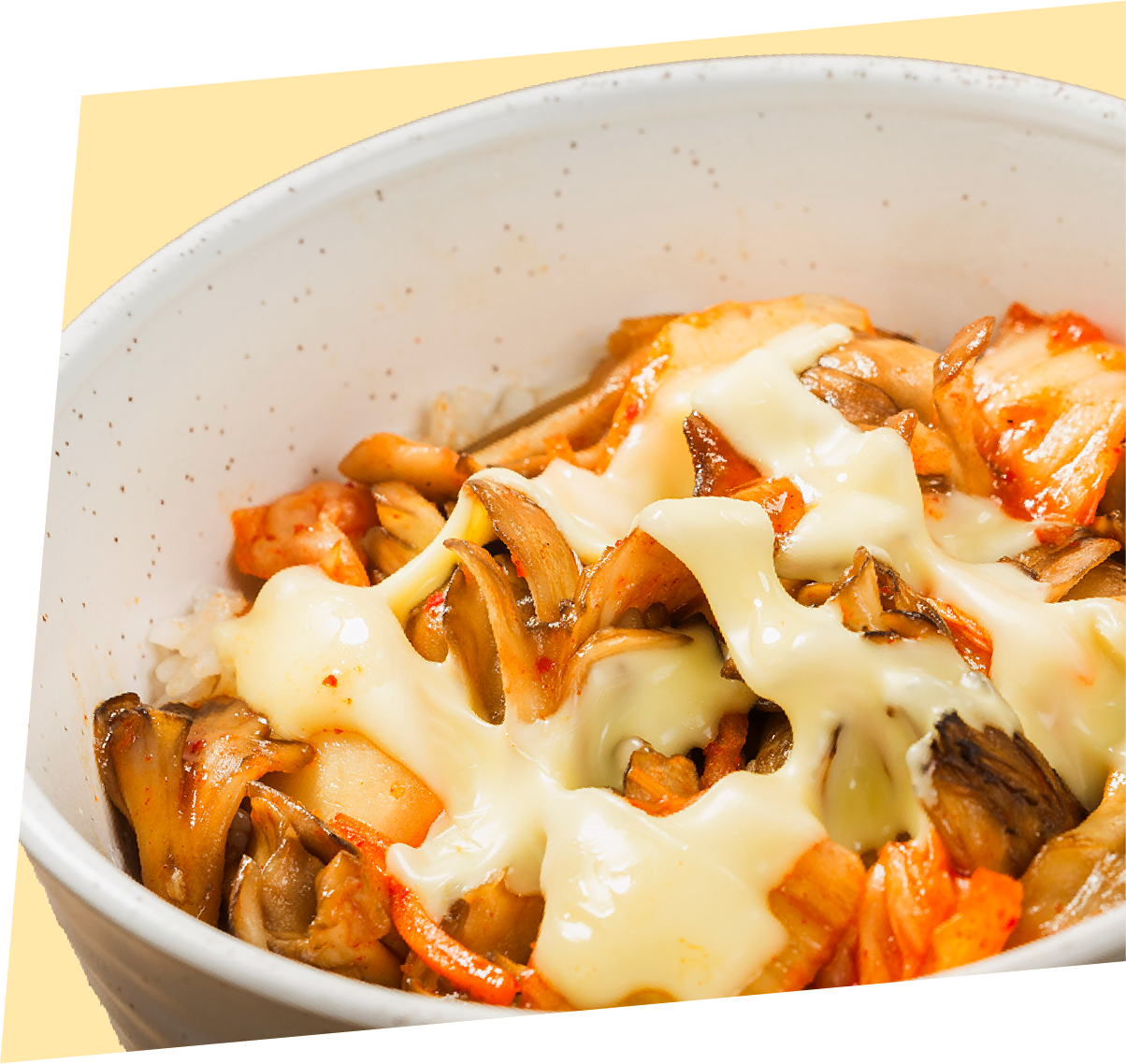 「マイタケキムチ丼」の画像