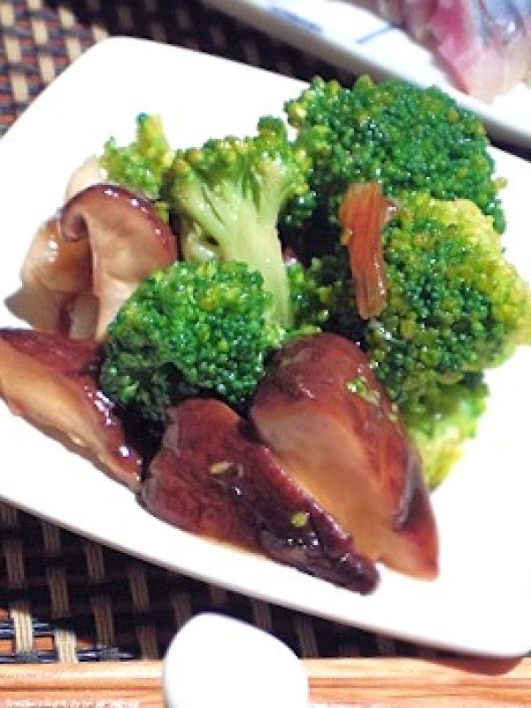 椎茸とブロッコリーの中華炒め