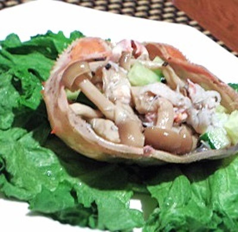 カニとしめじのヴェネチア風サラダ