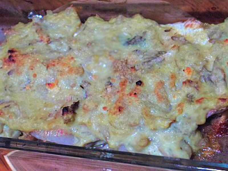 鯛のヘルシーマイタケクリームグラタン