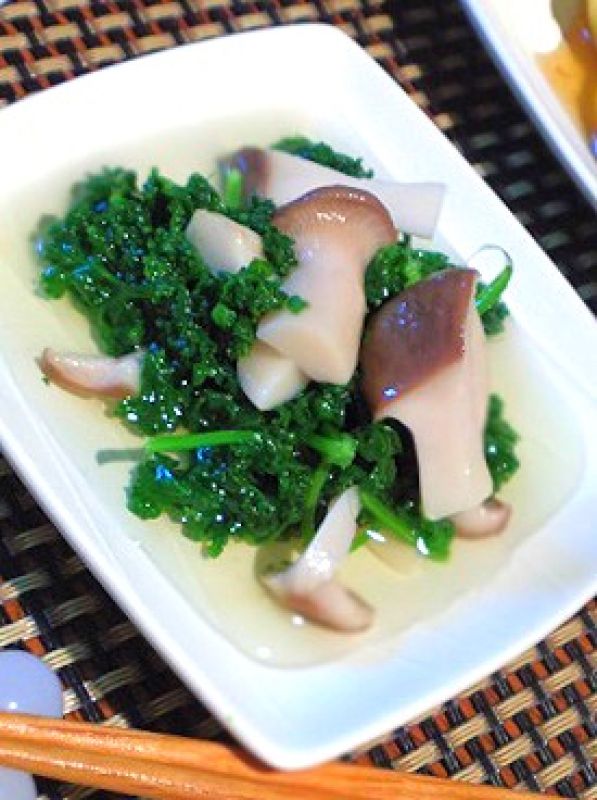 簡単ヘルシー、エリンギとパセリのお浸し