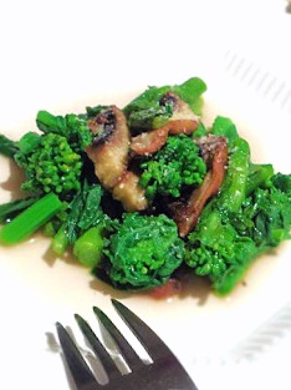 菜の花とエリンギのホットサラダ