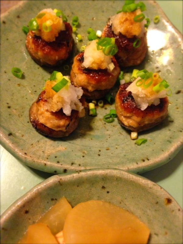 しいたけの肉詰めおろしのせ