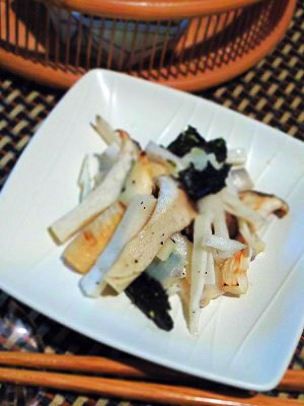 簡単おつまみ、エリンギとタケノコのナムル