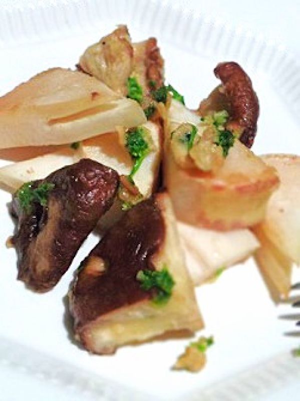 シイタケとタケノコのイタリアンソテー