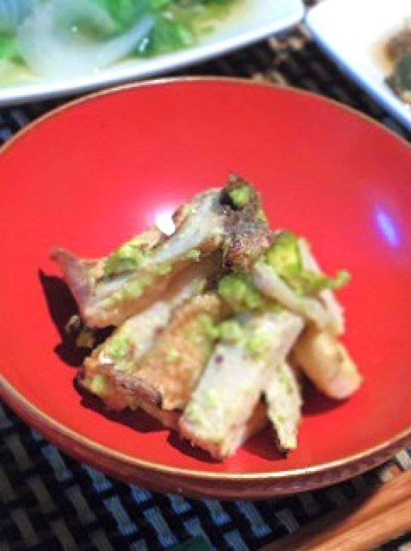 タケノコとエリンギのピスタチオ和え