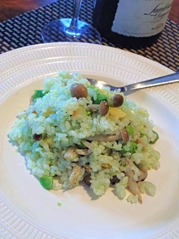 しめじとアボカドのヘルシーリゾット