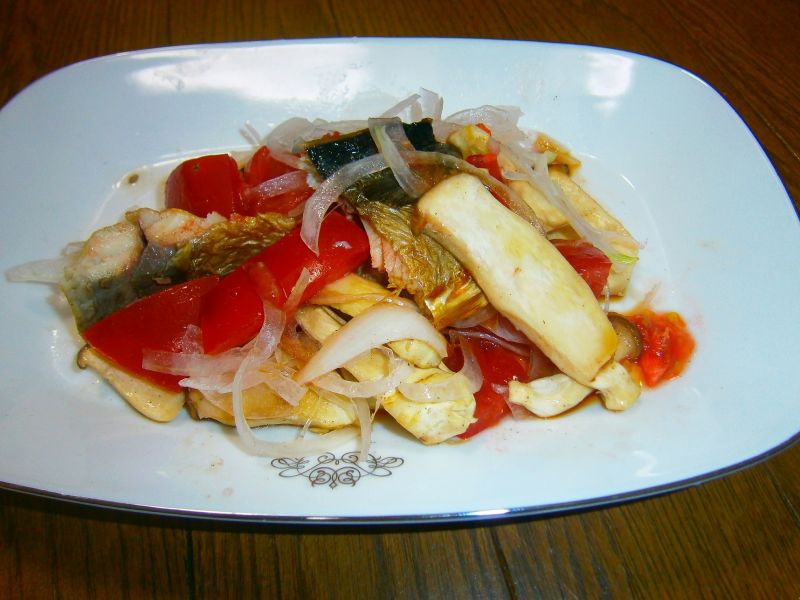 エリンギのスイートナンプラーソース和え