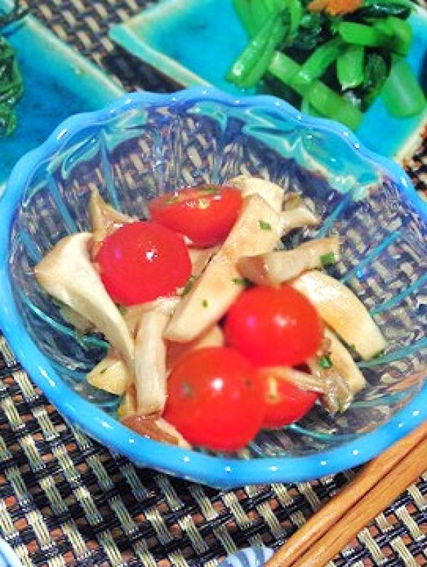 ミニトマトとエリンギの旨味和え