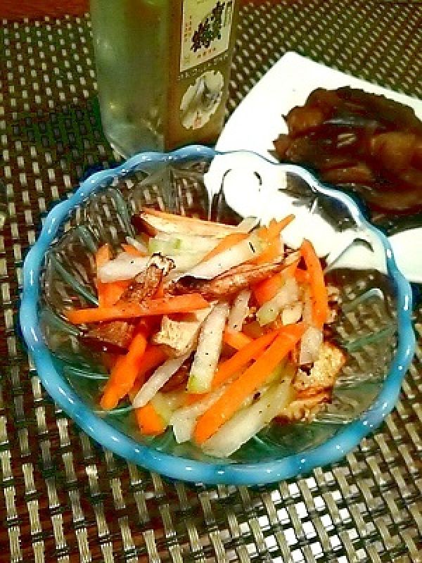 旬の冬瓜でしゃっきり、炙りエリンギナムル風