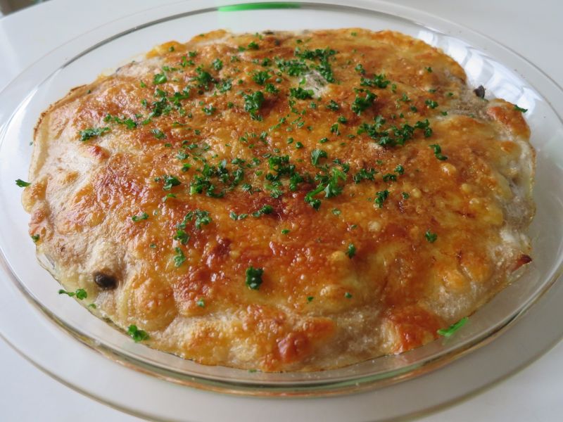 たっぷりきのこと長芋の簡単グラタン