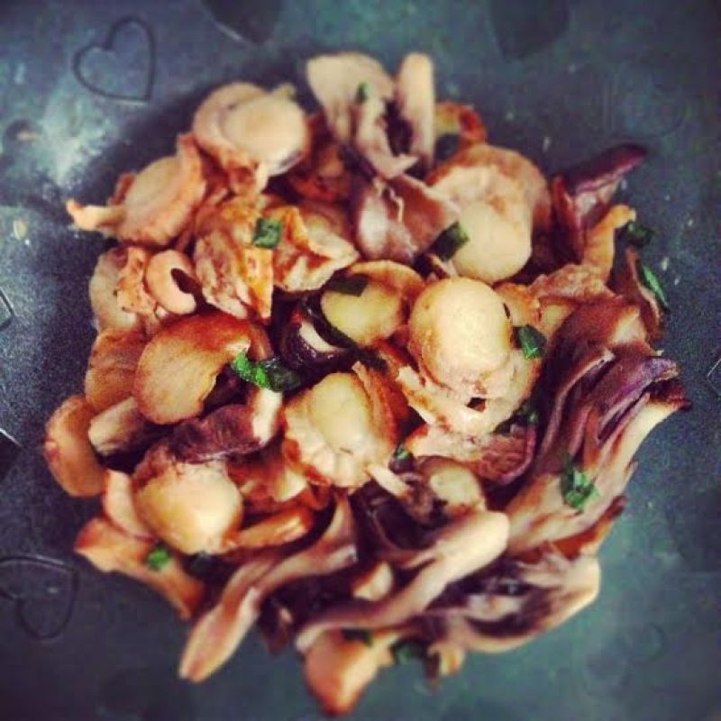 きのことほたての柚子胡椒あえ