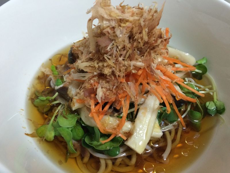 エリンギの簡単サラダそば