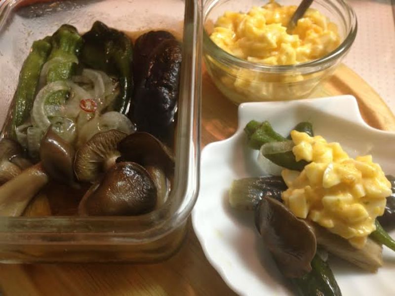 きのこと夏野菜のタルタル南蛮