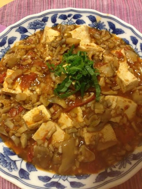 キノコでトマトマーボー