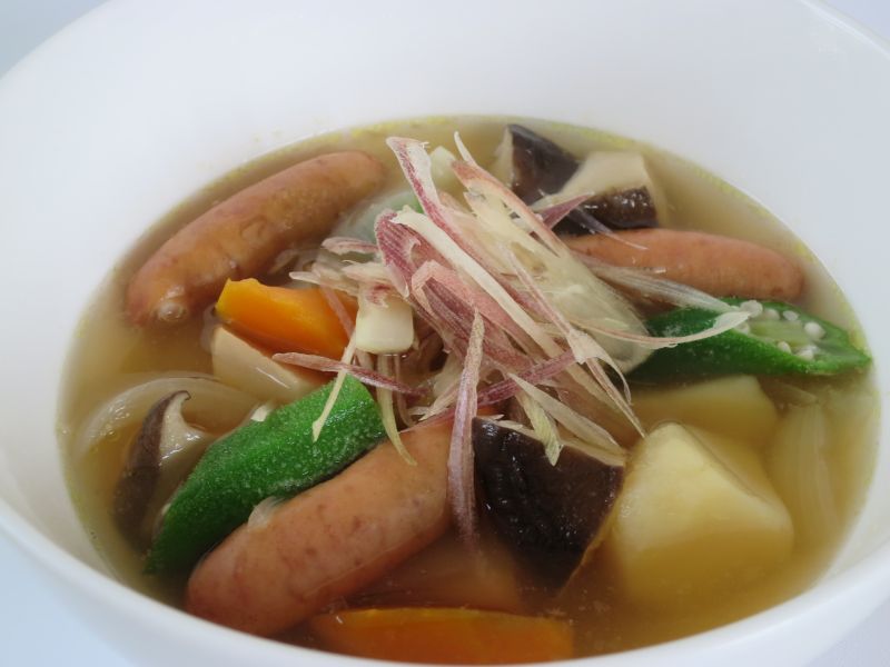 エリンギと夏野菜のポトフ