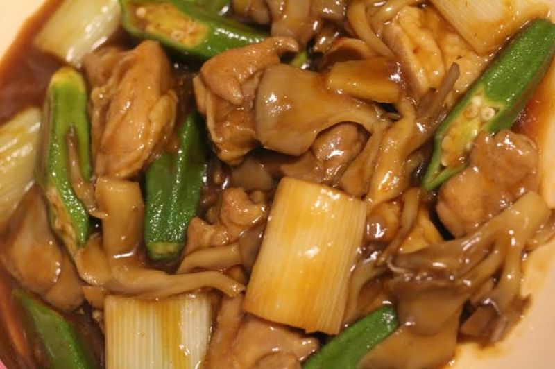 舞茸とねぎの炒め物