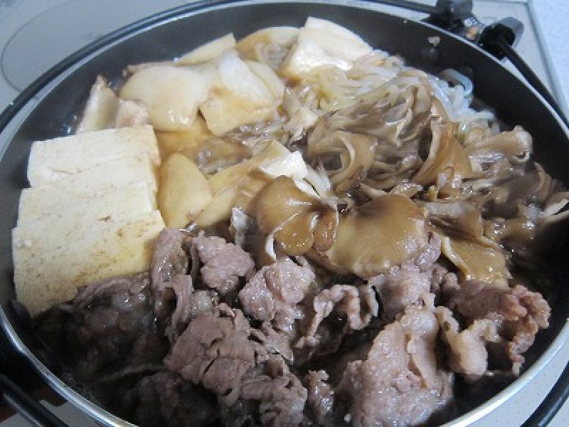 マイタケのすき焼き