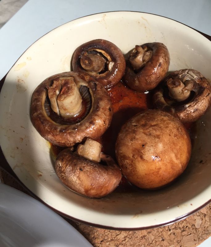ブラウンマッシュルームのホイル焼き