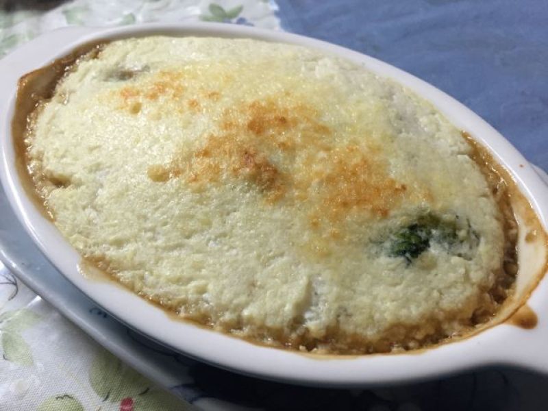 豆腐と長芋ソースのきのこグラタン～♪