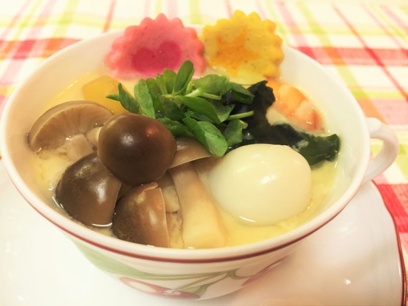 蒸しきのこ（Part3）～ブナシメジの茶わん蒸し～