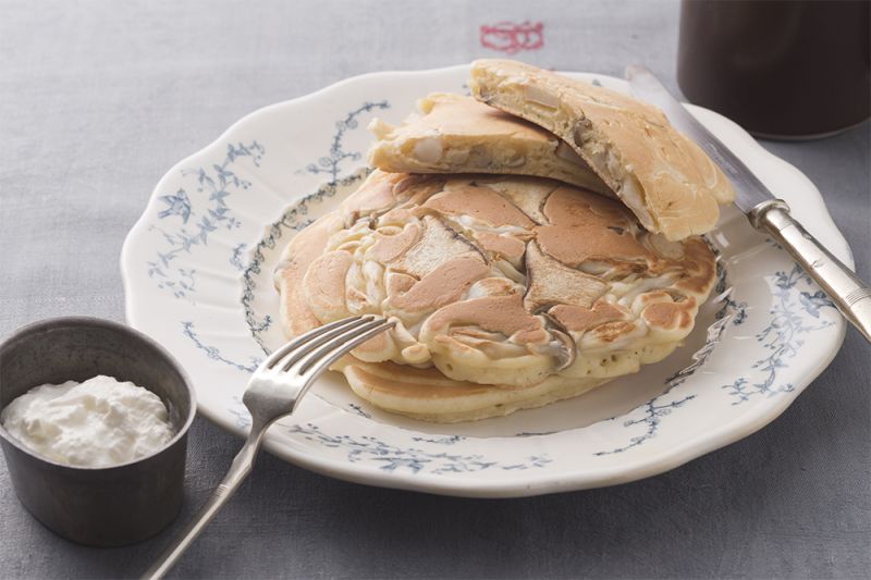 きのこ入り♪お食事パンケーキ