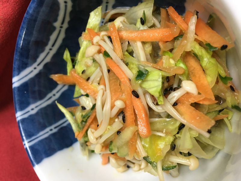 エノキ入り中華サラダ