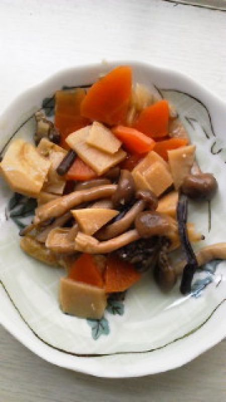 ふなしめじの野菜煮物