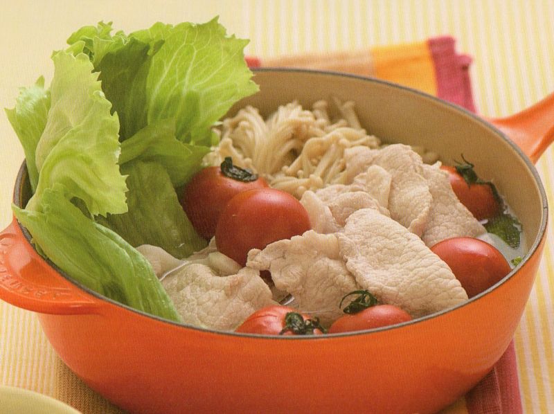 きのこと豚肉のＢＬＴ鍋