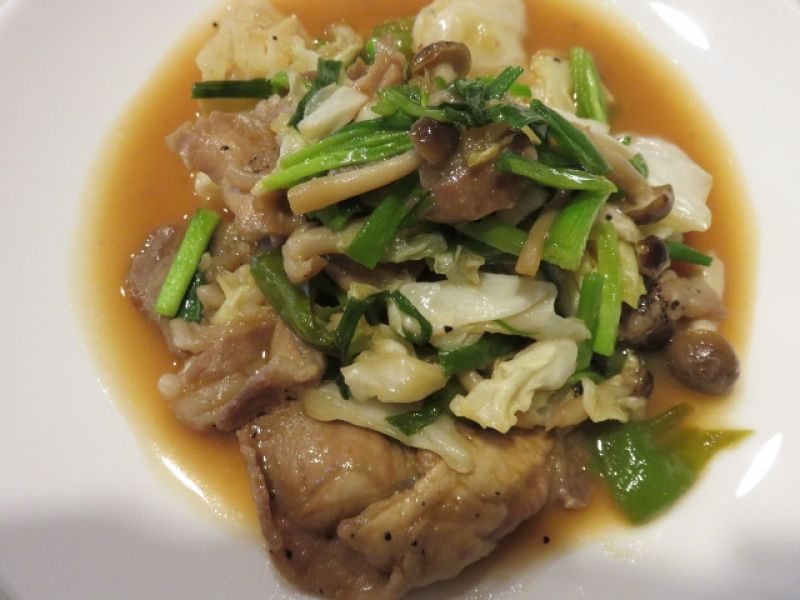 豚肉のシメジあんかけ