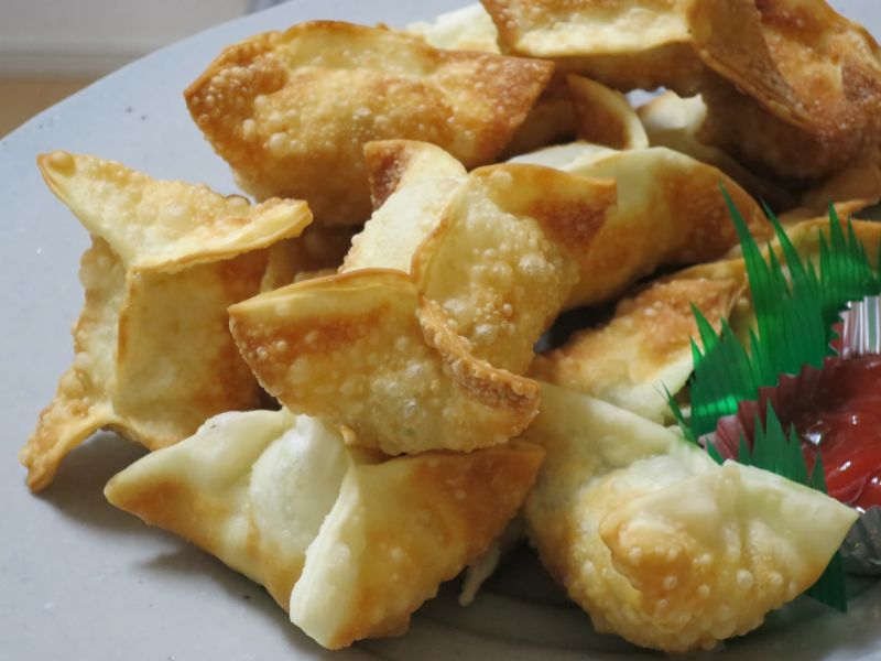 しめじとジャガイモのサモサ風