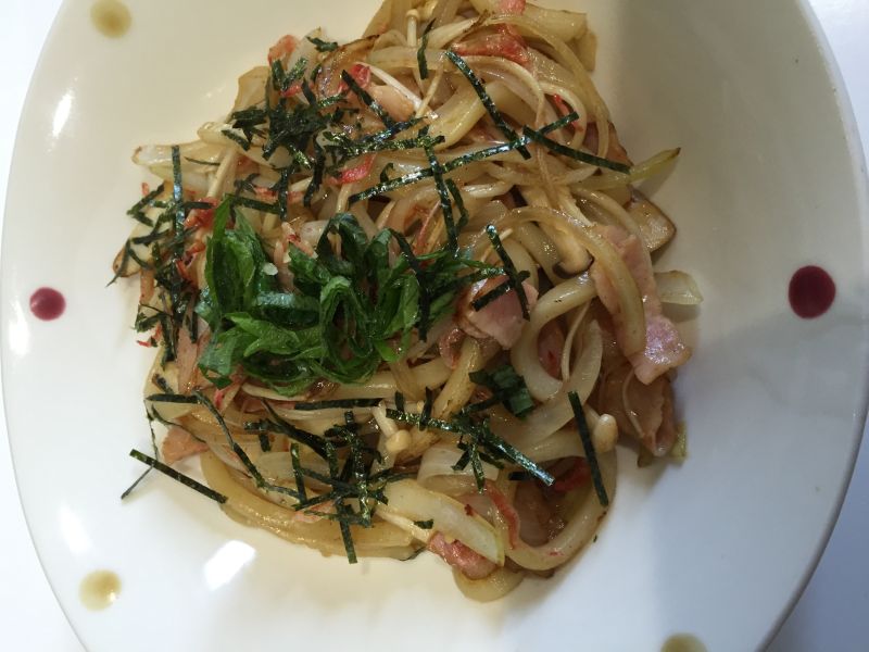 きのこバター醤油de焼うどん