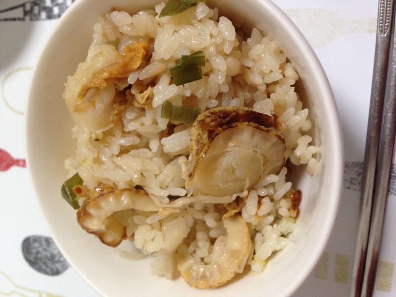 ベビーホタテの炊き込みご飯