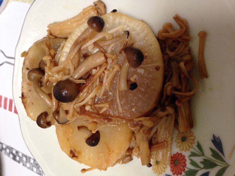 干し大根のバタポンステーキ