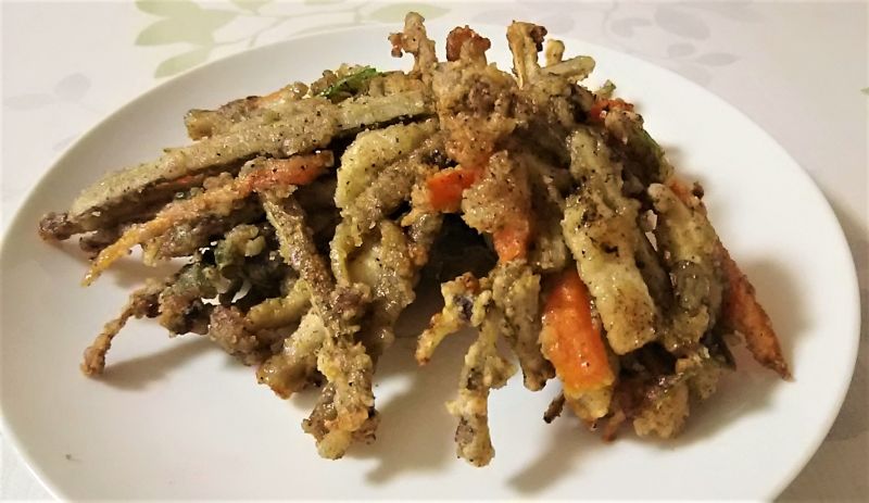 しめじと野菜の生姜風味のかき揚げ