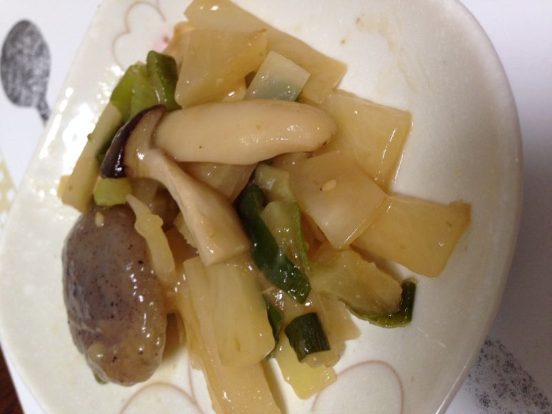 大根の皮で！簡単炒めもの