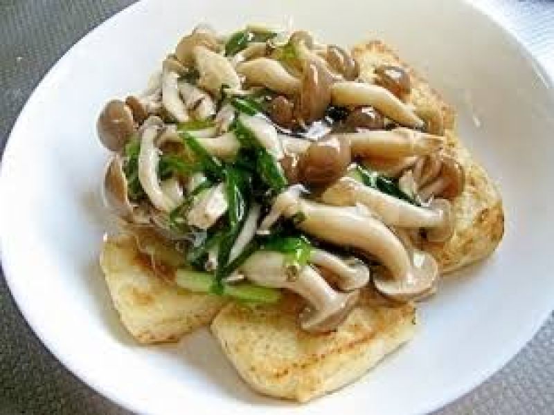 きのこたっぷり!! 豆腐ステーキあんかけ