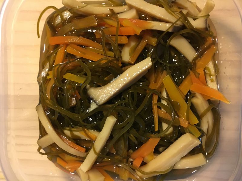 シャキシャキエリンギと刻み昆布の煮者