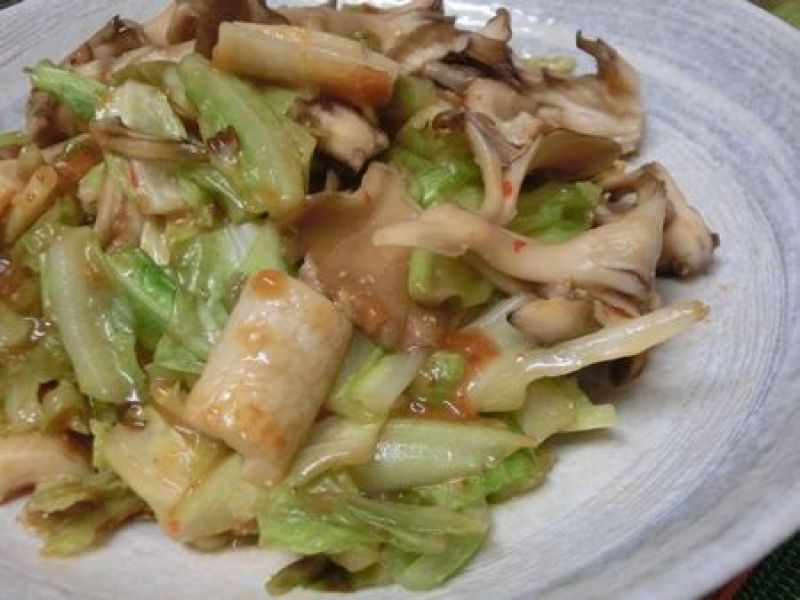 キャベツと舞茸の回鍋肉