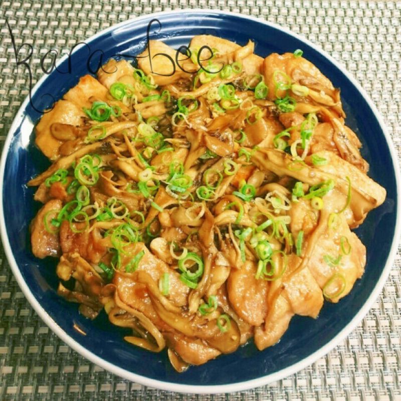 食欲の秋♡ご飯が進む!バタポンきのこトンテキ