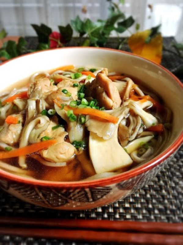 鶏きのこ蕎麦