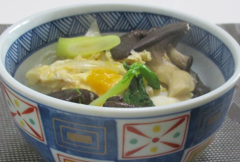 霜降りひらたけのパパッと丼