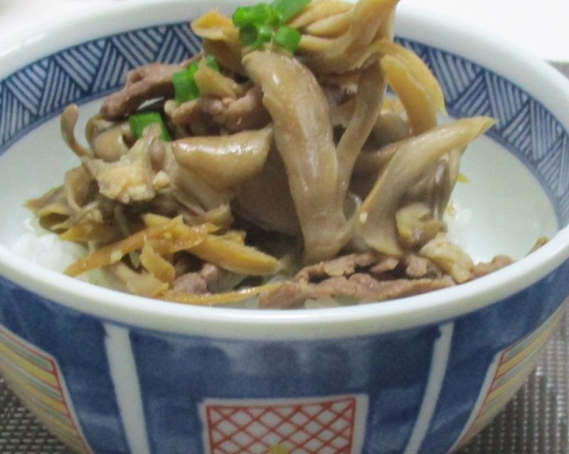 マイタケのしぐれ煮ご飯