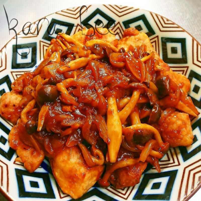 男子ウケ抜群!ブナシメジソースの絶品ポークチャップ