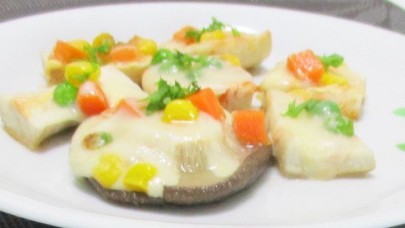 エリンギのミニミニピッツァ