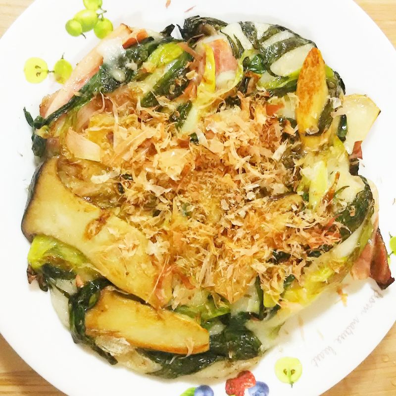 エリンギのもちっとお好み焼き