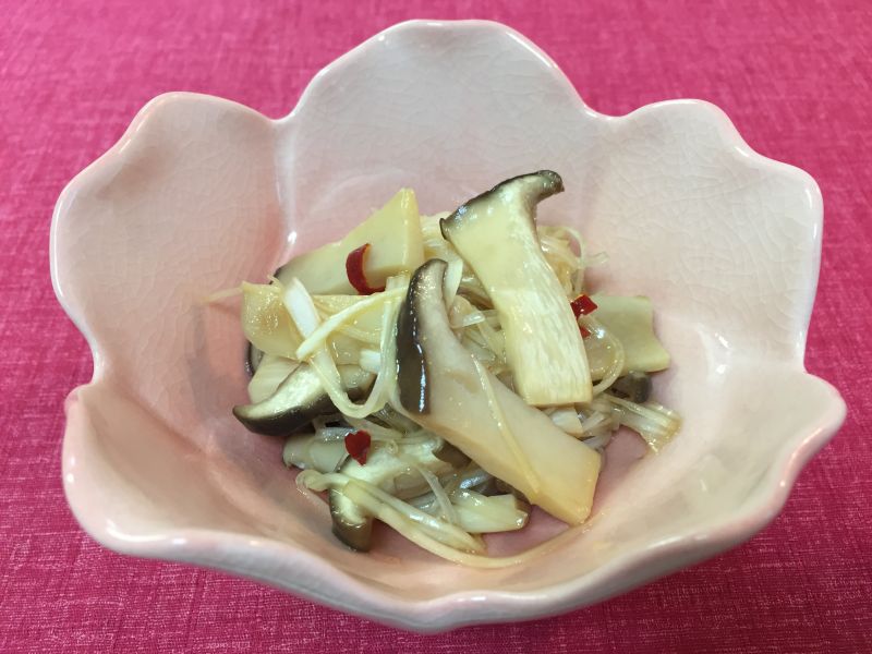 簡単5分！エリンギの白髪ねぎ和え♪