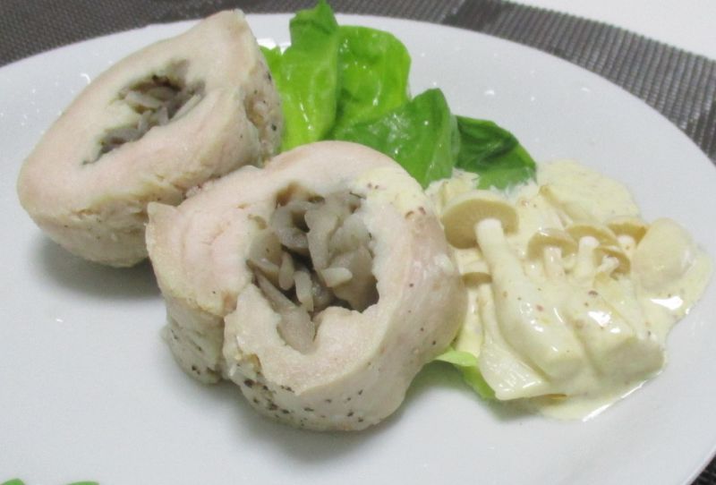 マイタケハムとブナピードレッシング