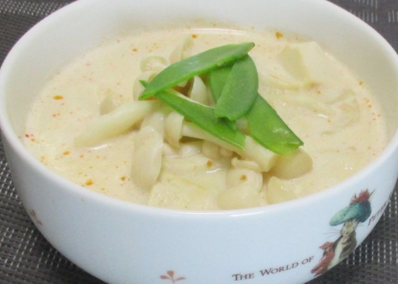 もう一品!ブナピーと豆腐の豆乳旨煮