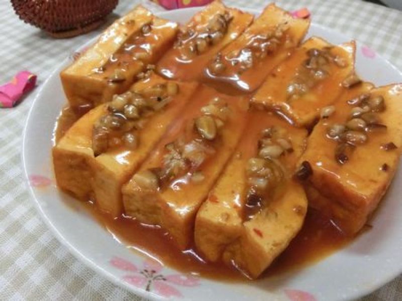 ピリ甘辛味☆　厚揚げのきのこの詰め煮